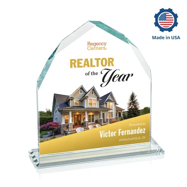 The Montibello VividPrint™ Award features an exquisite Starfire upright with interchanging... from ASI 84592 St Regis Group / St Regis