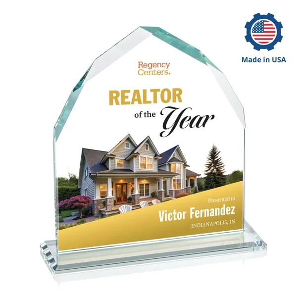 The Montibello VividPrint™ Award features an exquisite Starfire upright with interchanging... from ASI 84592 St Regis Group / St Regis