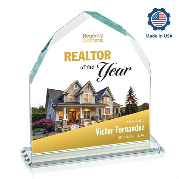 The Montibello VividPrint™ Award features an exquisite Starfire upright with interchanging... from ASI 84592 St Regis Group / St Regis