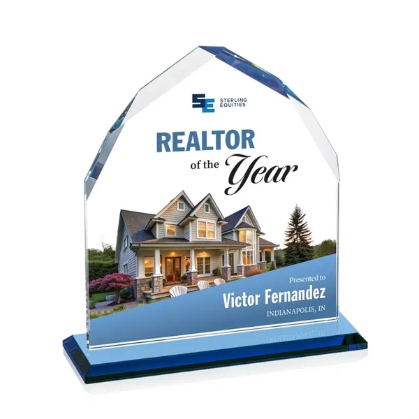 The Starfire Crystal Montibello VividPrint™ Award features interchanging front and back... from ASI 84592 St Regis Group / St Regis