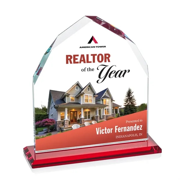 The Starfire Crystal Montibello VividPrint™ Award features interchanging front and back... from ASI 84592 St Regis Group / St Regis