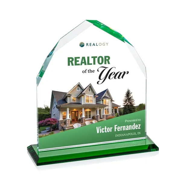 The Starfire Crystal Montibello VividPrint™ Award features interchanging front and back... from ASI 84592 St Regis Group / St Regis