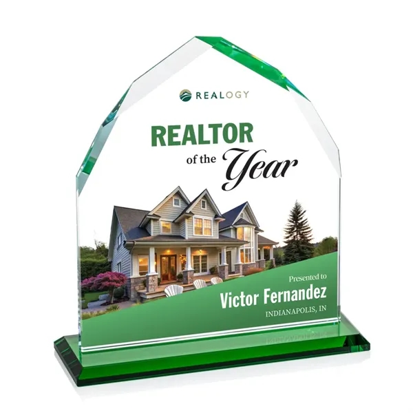 The Starfire Crystal Montibello VividPrint™ Award features interchanging front and back... from ASI 84592 St Regis Group / St Regis