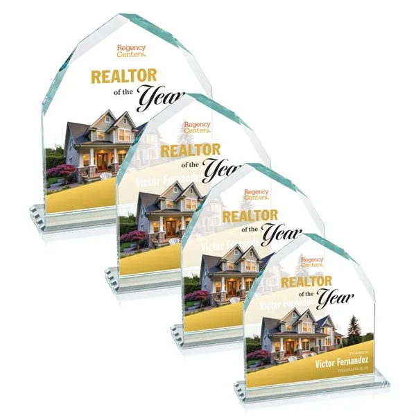 The Starfire Crystal Montibello VividPrint™ Award features interchanging front and back... from ASI 84592 St Regis Group / St Regis