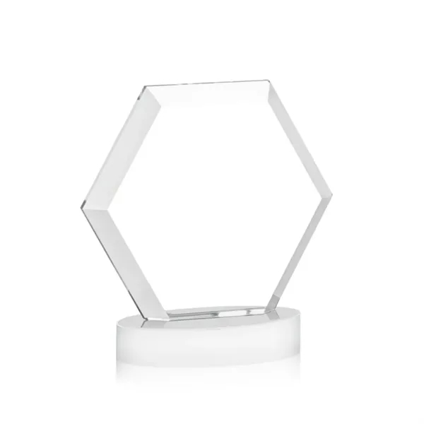The Barnett VividPrint™ Award features a beautifully beveled Starfire Crystal Hexagon... from ASI 84592 St Regis Group / St Regis