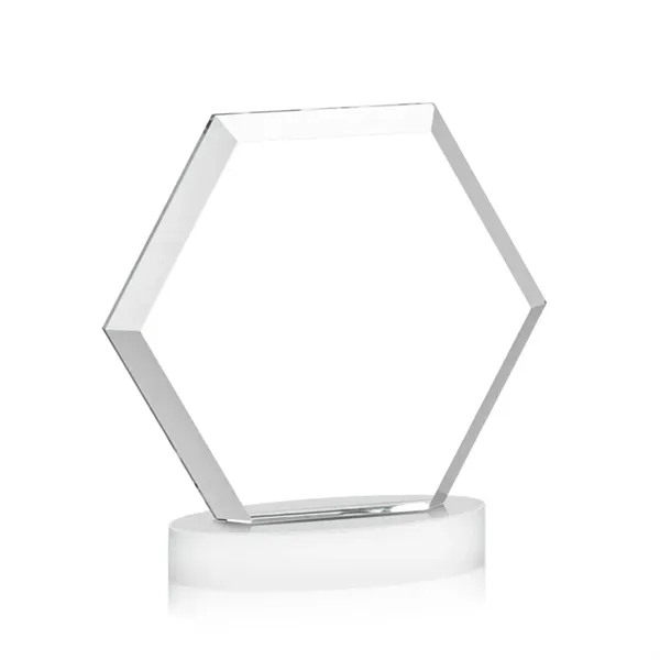 The Barnett VividPrint™ Award features a beautifully beveled Starfire Crystal Hexagon... from ASI 84592 St Regis Group / St Regis