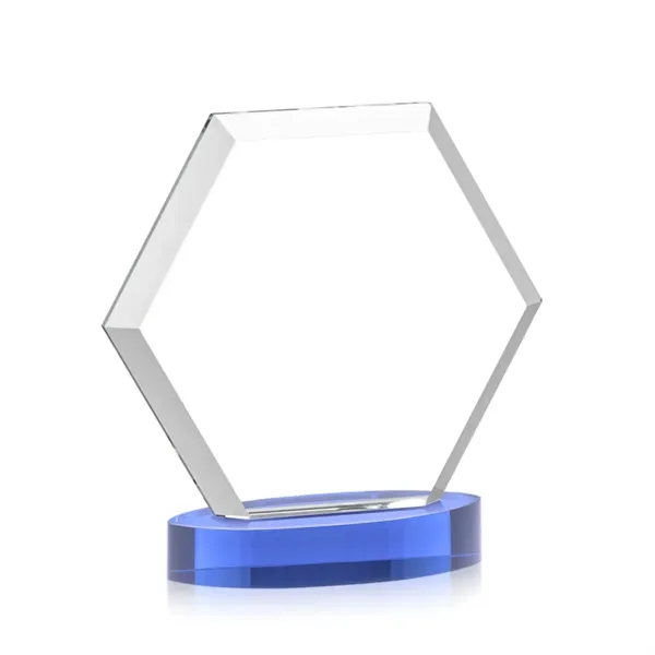 The Barnett VividPrint™ Award features a beautifully beveled Starfire Crystal Hexagon... from ASI 84592 St Regis Group / St Regis