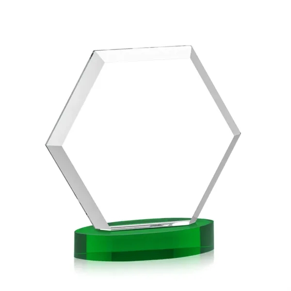 The Barnett VividPrint™ Award features a beautifully beveled Starfire Crystal Hexagon... from ASI 84592 St Regis Group / St Regis