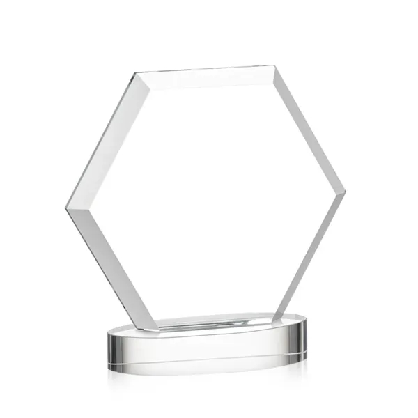 The Barnett VividPrint™ Award features a beautifully beveled Starfire Crystal Hexagon... from ASI 84592 St Regis Group / St Regis
