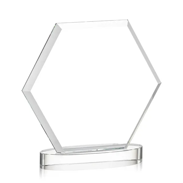 The Barnett VividPrint™ Award features a beautifully beveled Starfire Crystal Hexagon... from ASI 84592 St Regis Group / St Regis