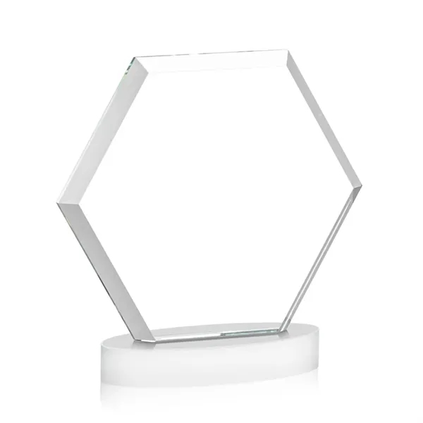 The Barnett Award features a beautifully beveled Starfire Crystal Hexagon mounted... from ASI 84592 St Regis Group / St Regis