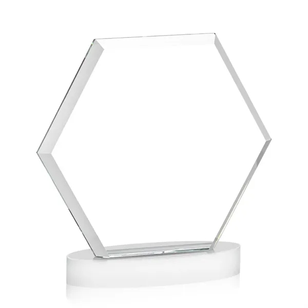 The Barnett Award features a beautifully beveled Starfire Crystal Hexagon mounted... from ASI 84592 St Regis Group / St Regis