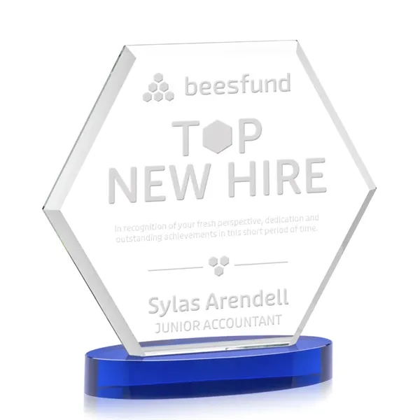 The Barnett Award features a beautifully beveled Starfire Crystal Hexagon mounted... from ASI 84592 St Regis Group / St Regis