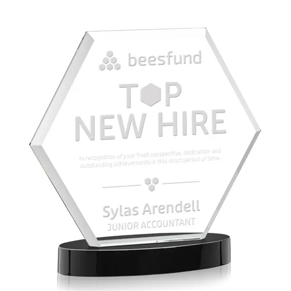 The Barnett Award features a beautifully beveled Starfire Crystal Hexagon mounted... from ASI 84592 St Regis Group / St Regis