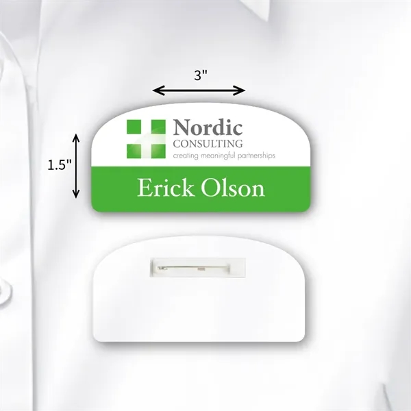 Durable laminated ID badge w/ full-color personalization, tamper resistance, water protection,... from ASI 59080 Halls & Company