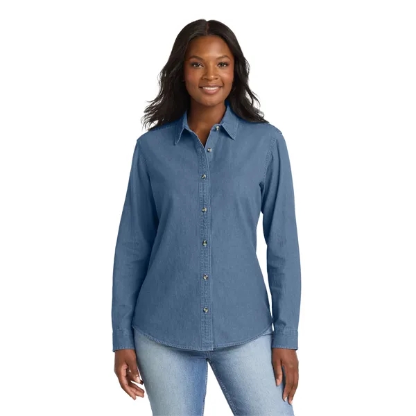 Port & Company - Ladies Long Sleeve Value Denim Shirt.... from ASI 84863 SanMar