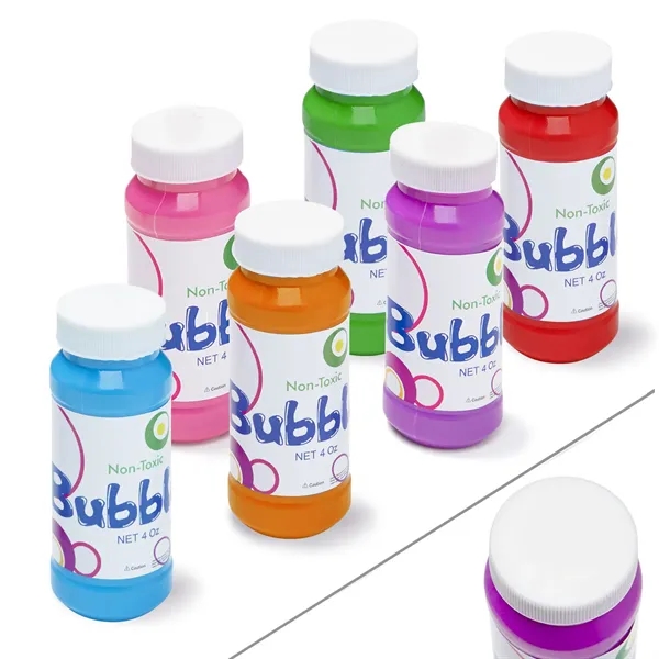 4 ounce bottle of bubbles with imprinted cap.... from ASI 63549 Jornik Manufacturing Corp / Jornik