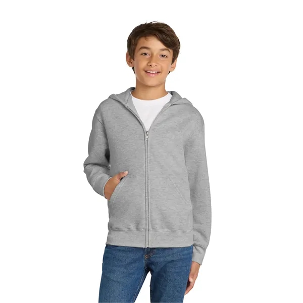 Port & Company - Youth Core Fleece Full-Zip Hooded Sweats...... from ASI 84863 SanMar