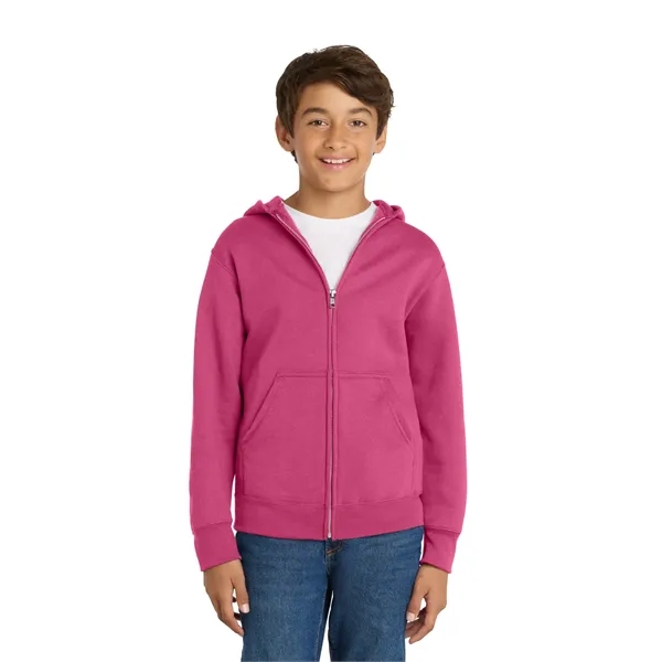 Port & Company - Youth Core Fleece Full-Zip Hooded Sweats...... from ASI 84863 SanMar