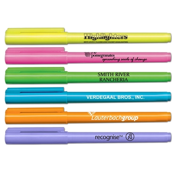 Fluorescent pocket highlighter.... from ASI 67675 Liqui-Mark Corp