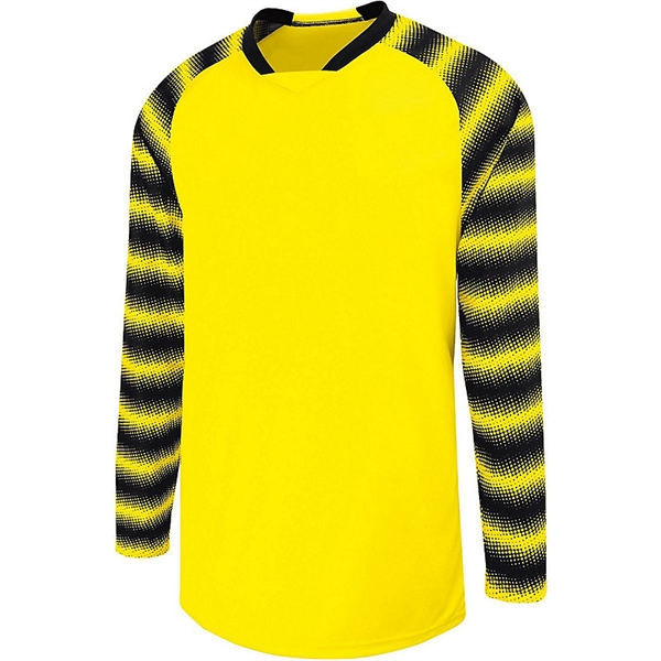 Adult goalkeeper soccer jersey, 100% polyester wicking knit.... from ASI 37461 Augusta Sportswear