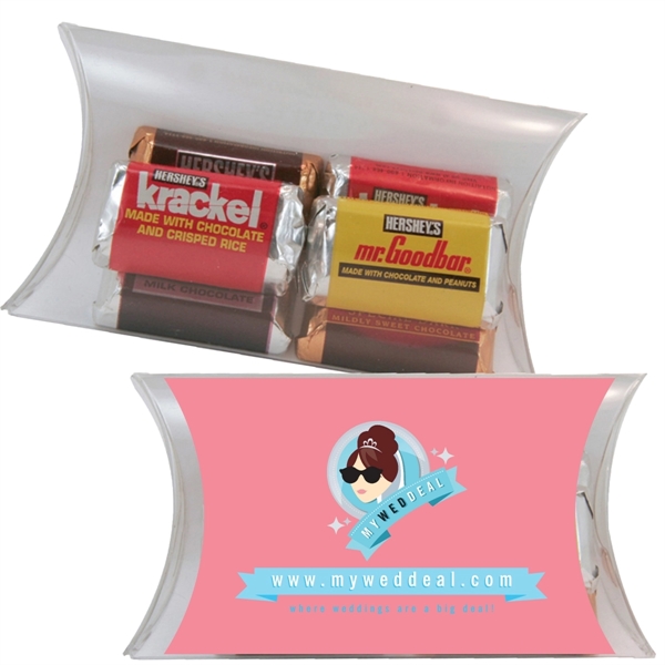 Crystal clear pillow pack with four color process inserted image and... from ASI 61125 Hit Promotional Products