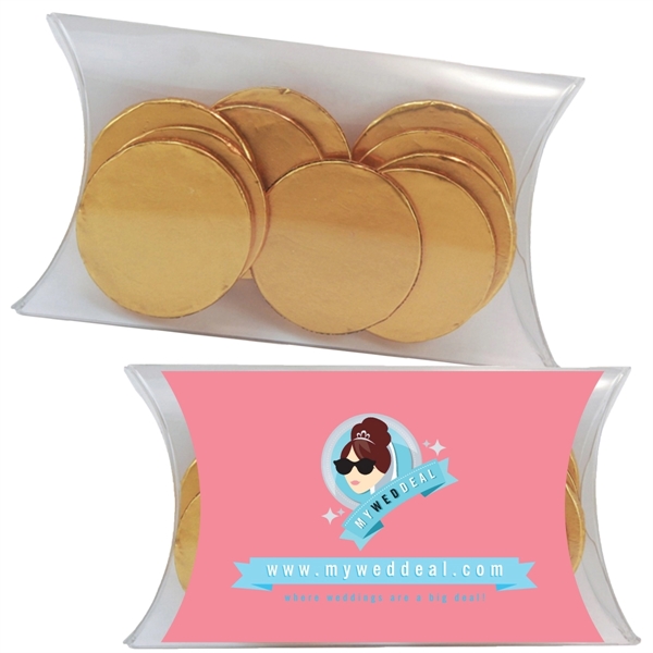 Crystal clear pillow pack with four color process inserted image and... from ASI 61125 Hit Promotional Products