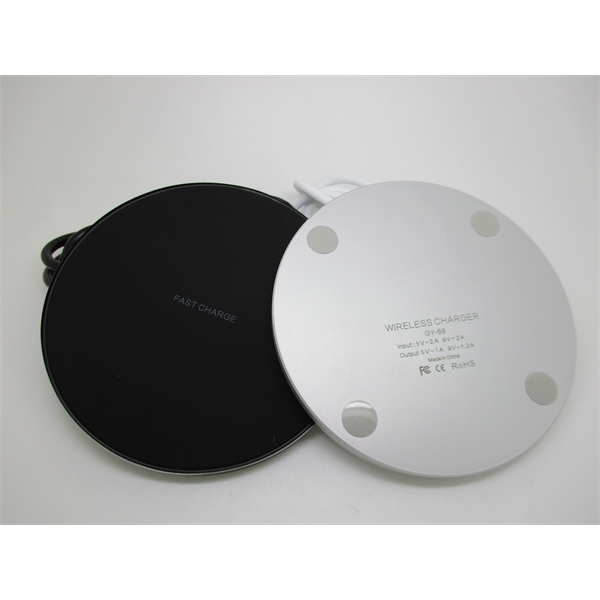 3.94" x 0.26" wireless charger offered in black and white product... from ASI 37218 Athena Promo (tm)