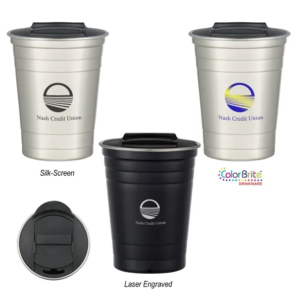 16 oz. stainless steel cup.... from ASI 61125 Hit Promotional Products / Hit®