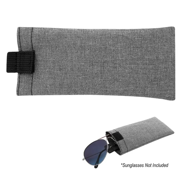 Heathered eyeglass pouch made of 600 denier polyester with a loop... from ASI 61125 Hit Promotional Products / Hit®