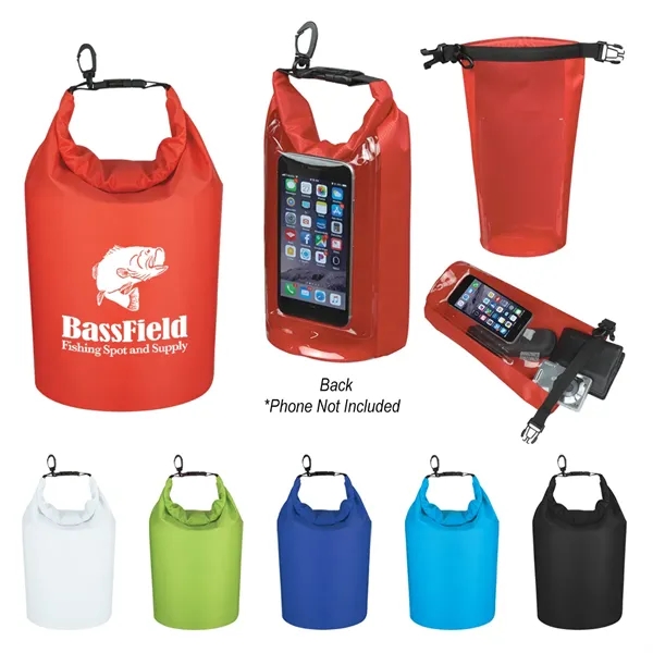 Waterproof bag made of ripstop polyester with PVC backing, phone pocket... from ASI 61125 Hit Promotional Products / Hit®