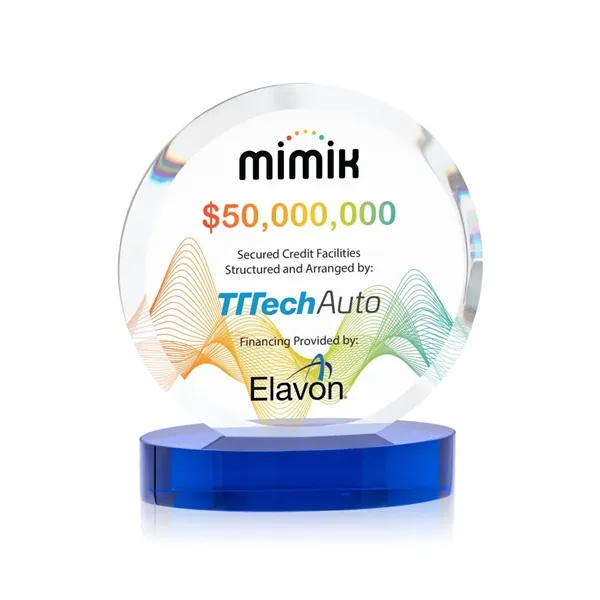 The Starfire Crystal Matlow Circle VividPrint™ Award features a circular shape... from ASI 84592 St Regis Group / St Regis