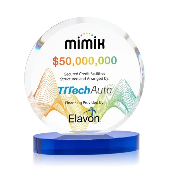 The Starfire Crystal Matlow Circle VividPrint™ Award features a circular shape... from ASI 84592 St Regis Group / St Regis