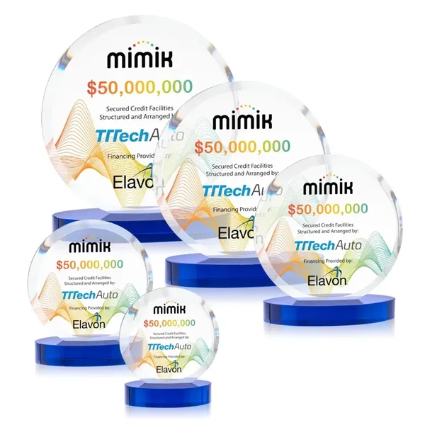 The Starfire Crystal Matlow Circle VividPrint™ Award features a circular shape... from ASI 84592 St Regis Group / St Regis