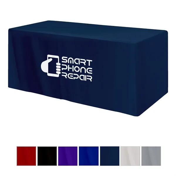 3-sided table cover with a tight fit and open back that... from ASI 61125 Hit Promotional Products / Hit®
