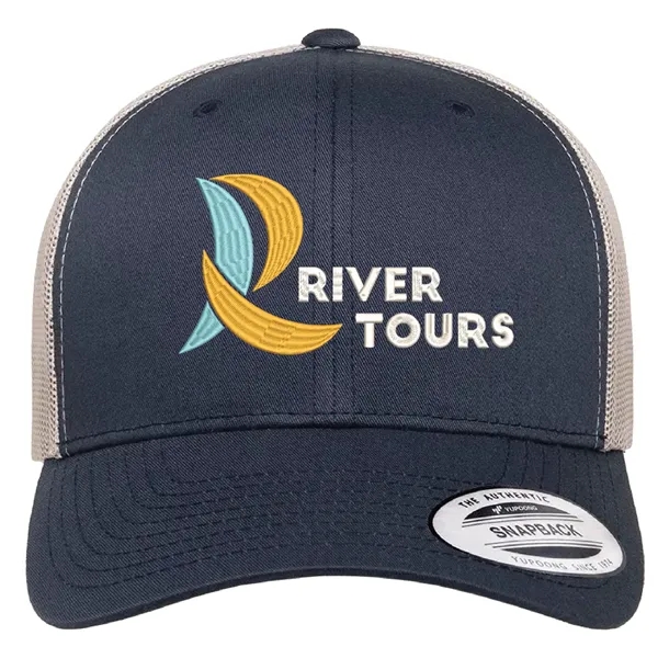 Yupoong 6606 YP Classics Retro Trucker with leatherette patches or embroidery... from ASI 74601 Calico