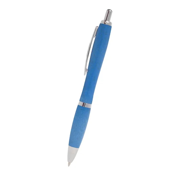 Plunger-action ballpoint pen made of straw polypropylene... from ASI 61125 Hit Promotional Products / Hit®