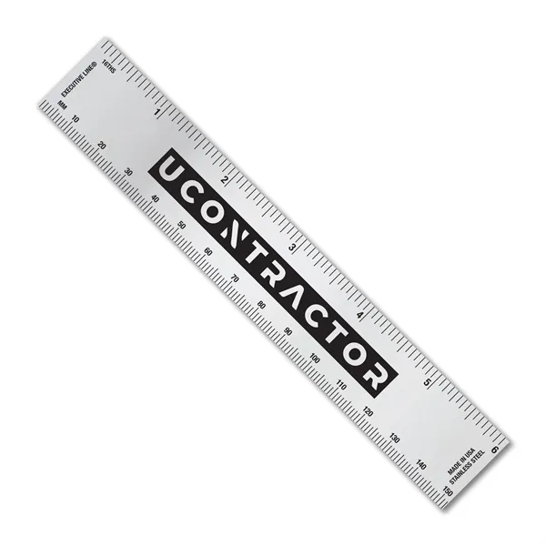 USA made 6" x 1" x .020" stainless steel ruler with... from ASI 53430 Executive Line / Executive Line®