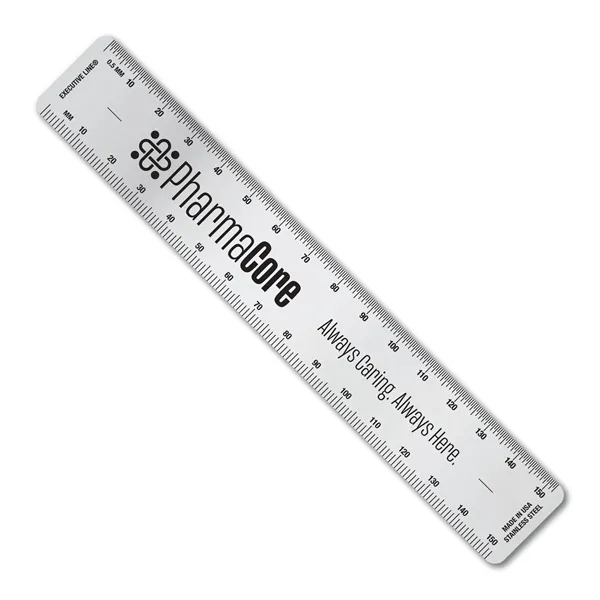 6 inch .020 stainless steel ruler with tinner circumference scales. Etch... from ASI 53430 Executive Line / Executive Line®