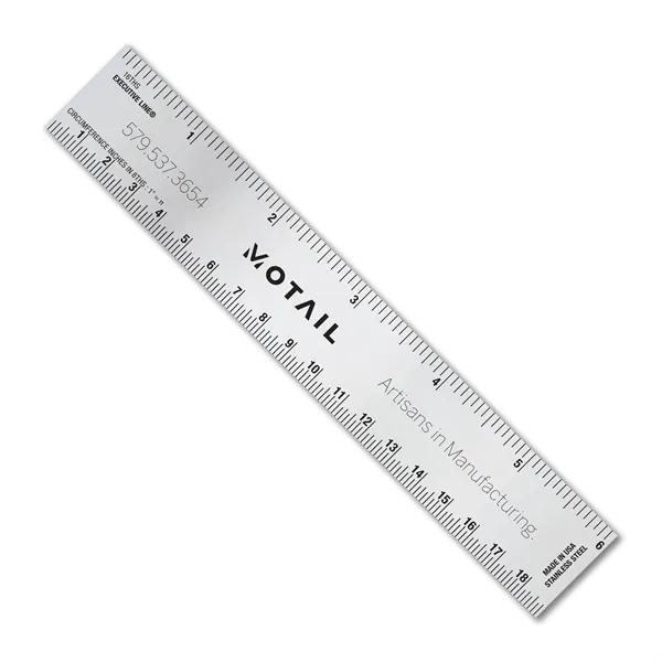 6 inch .020 stainless steel ruler with tinner circumference scales. Etch... from ASI 53430 Executive Line / Executive Line®