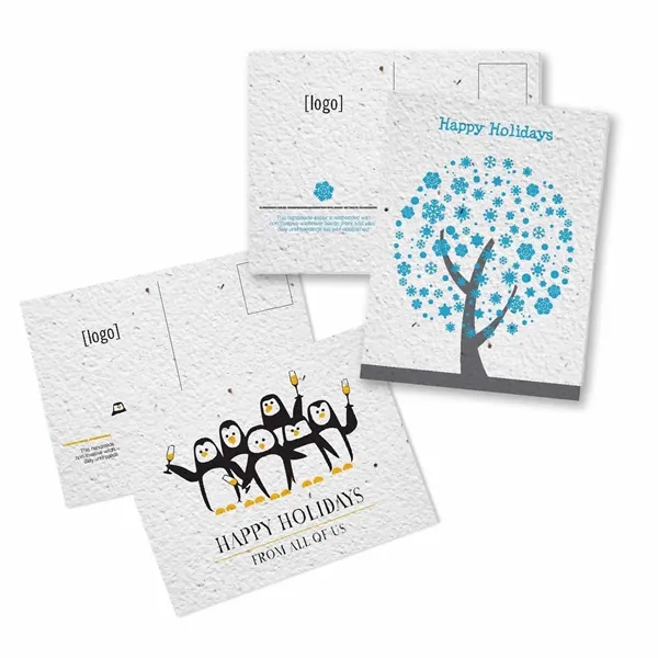 Printed seed paper post card for the Holidays - Mailing.... from ASI 40646 Bloomin Promotions / Bloomin' Promotions™