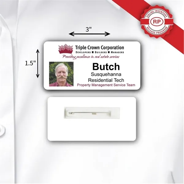 30mil Photo ID Badge w/ up to 6 lines of Personalization... from ASI 59080 Halls & Company