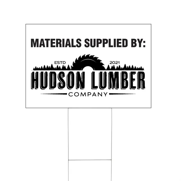 18" x 24" lawn and site sign made of 4mm corrugated... from ASI 31260 AdCapitol