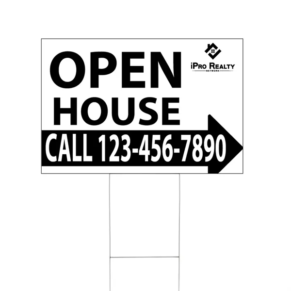 18" x 24" lawn and site sign made of 4mm corrugated... from ASI 31260 AdCapitol