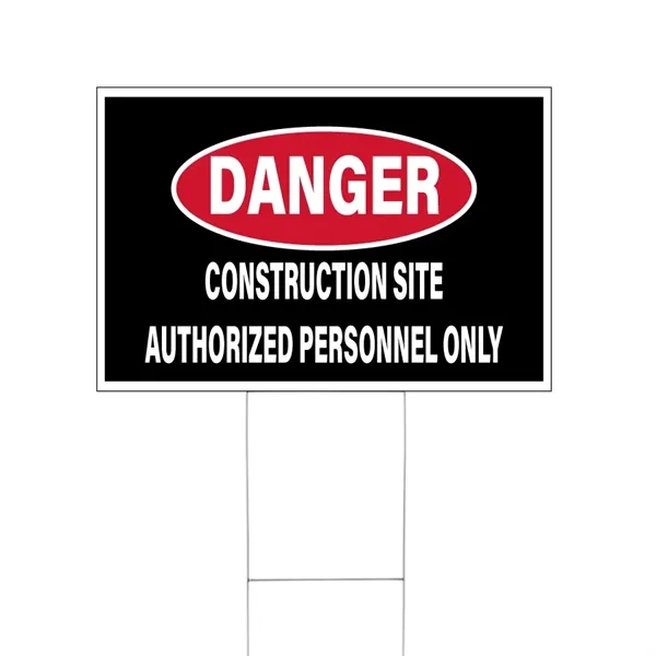 18" x 24" lawn and site sign made of 4mm corrugated... from ASI 31260 AdCapitol