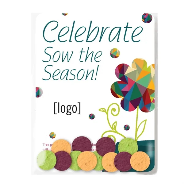 Gift pack features a recycled info card and plantable piece of... from ASI 40646 Bloomin Promotions / Bloomin' Promotions™