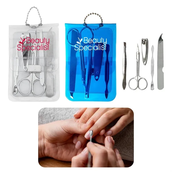 5 Piece manicure set includes scissors, nail clippers, tweezers, nail file.... from ASI 52710 Lincoln Line