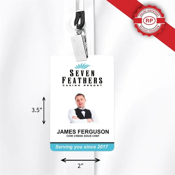 30 Mil Photo ID Badge w/ up to 6 Lines of... from ASI 59080 Halls & Company