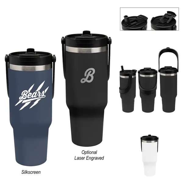 40 oz. double wall insulated tumbler made of stainless steel with... from ASI 61125 Hit Promotional Products / Hit®