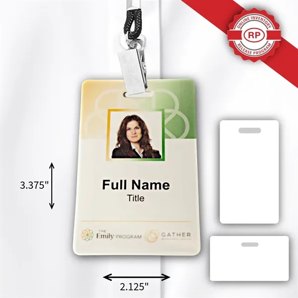 30 Mil Photo ID Badge w/ up to 6 Lines of... from ASI 59080 Halls & Company